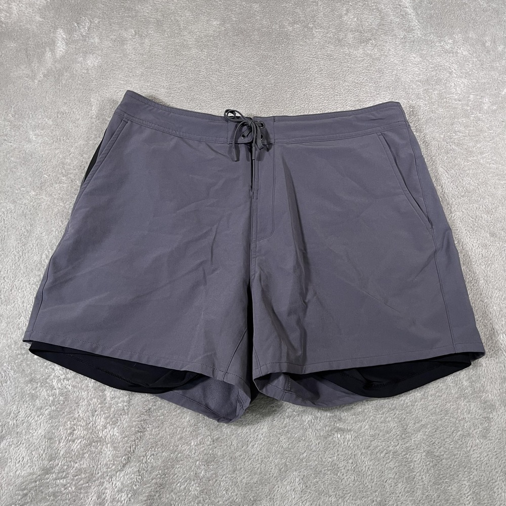 Ten Thousand Foundation Short Mens XL‎ Gray Lined Athletic Training Gym Running